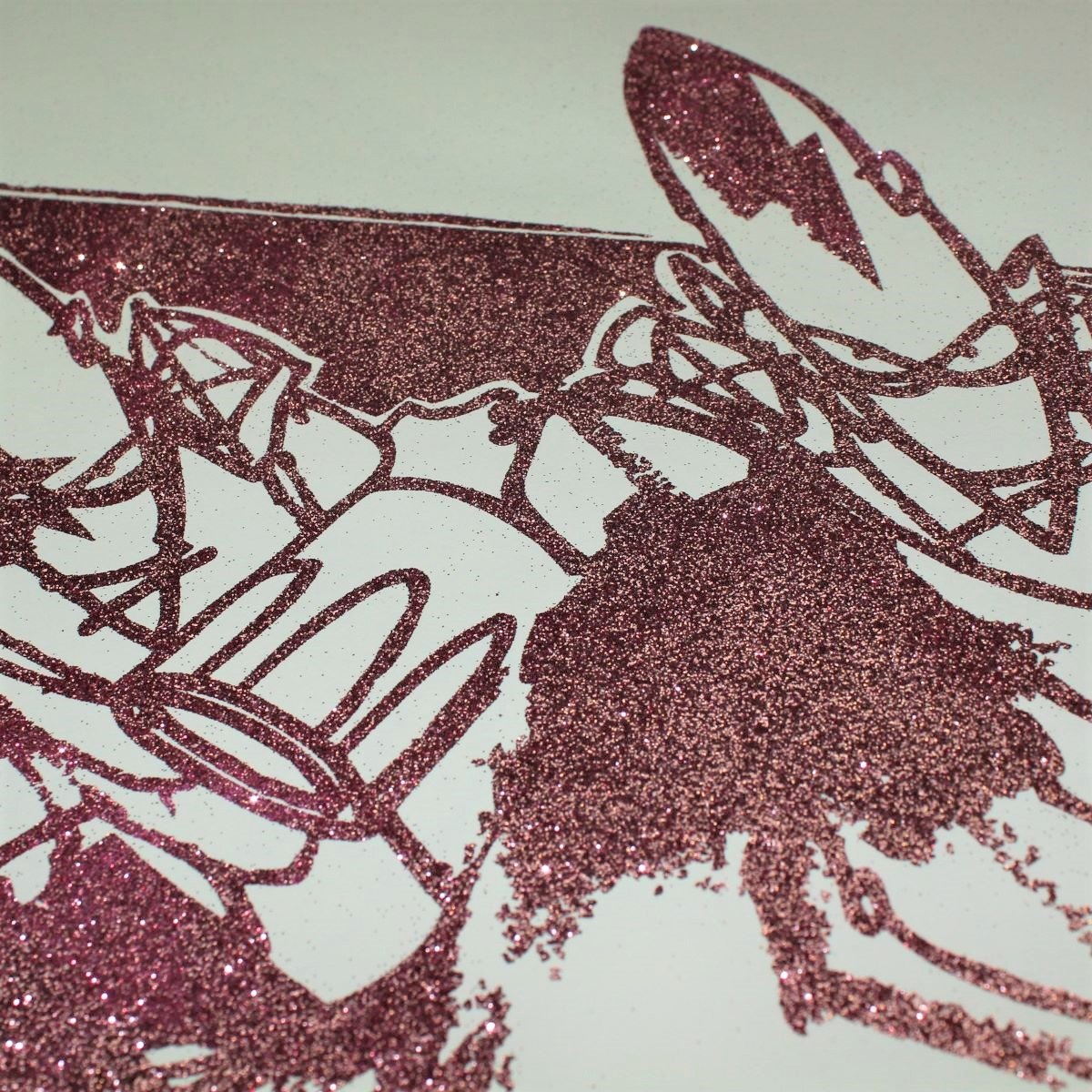 Classic Pointman Glitter Print Pink Detail