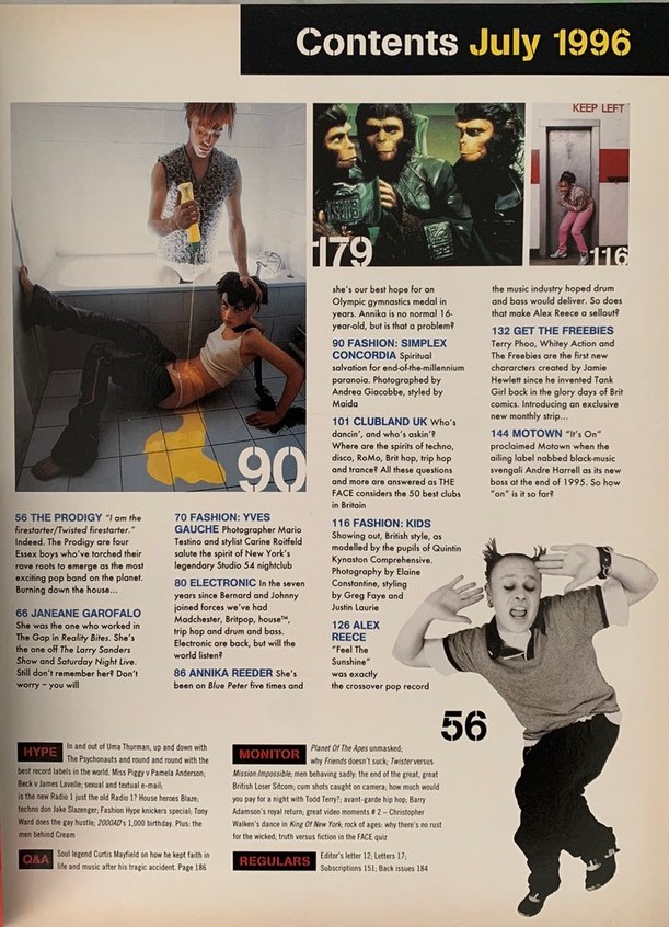 File:The Face July 96 Contents.jpg