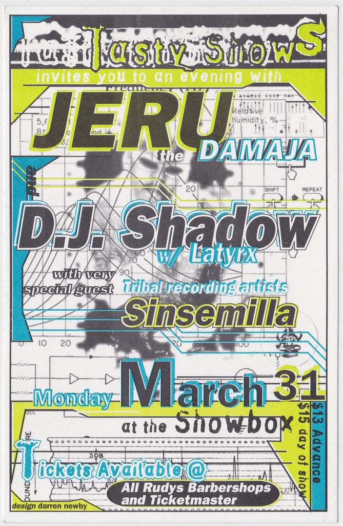 Poster for 31 March show with Jeru