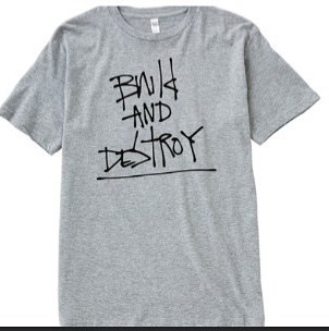 Grey "Build & Destroy" T-shirt