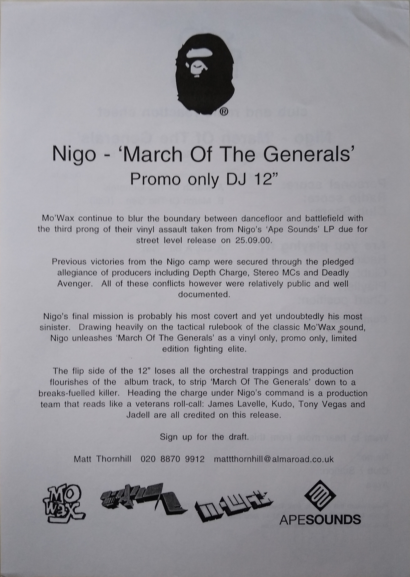 Press Release for NIGO 4DJ