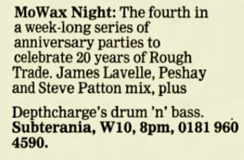 Listing from Evening Standard - Thursday, March 28, 1996