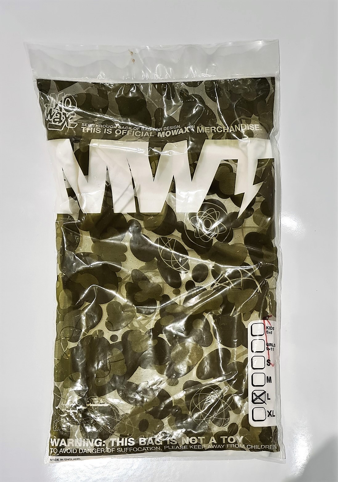 MoWax Wire Logo (bagged) - Back of bag