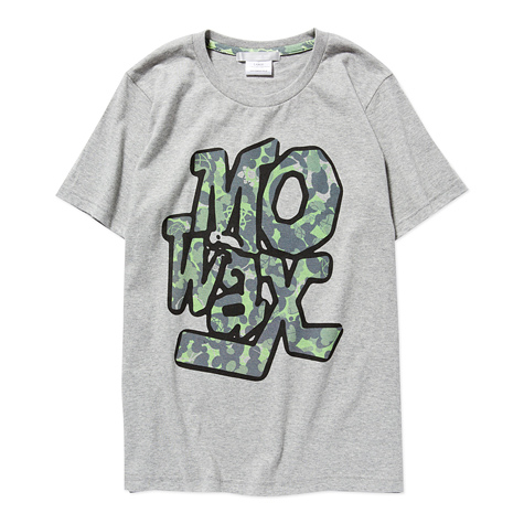 Mo' Wax Logo Camo T-shirt Gray