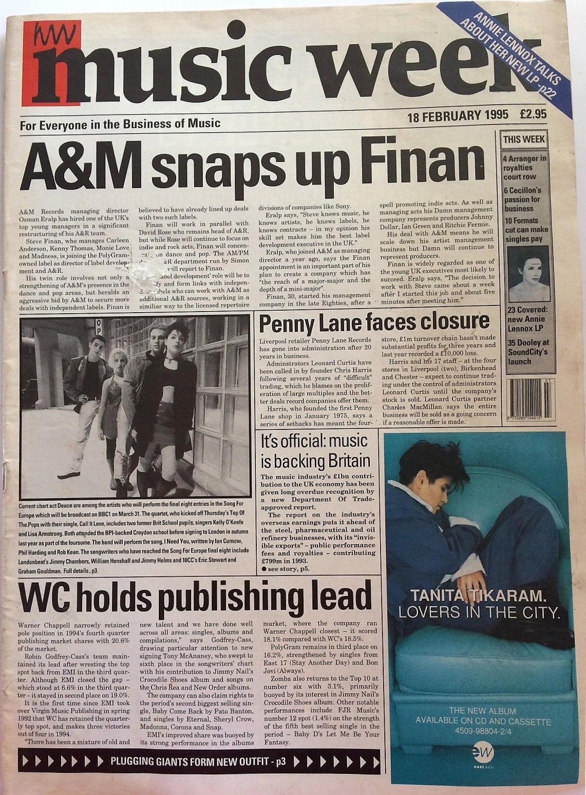 Cover with article