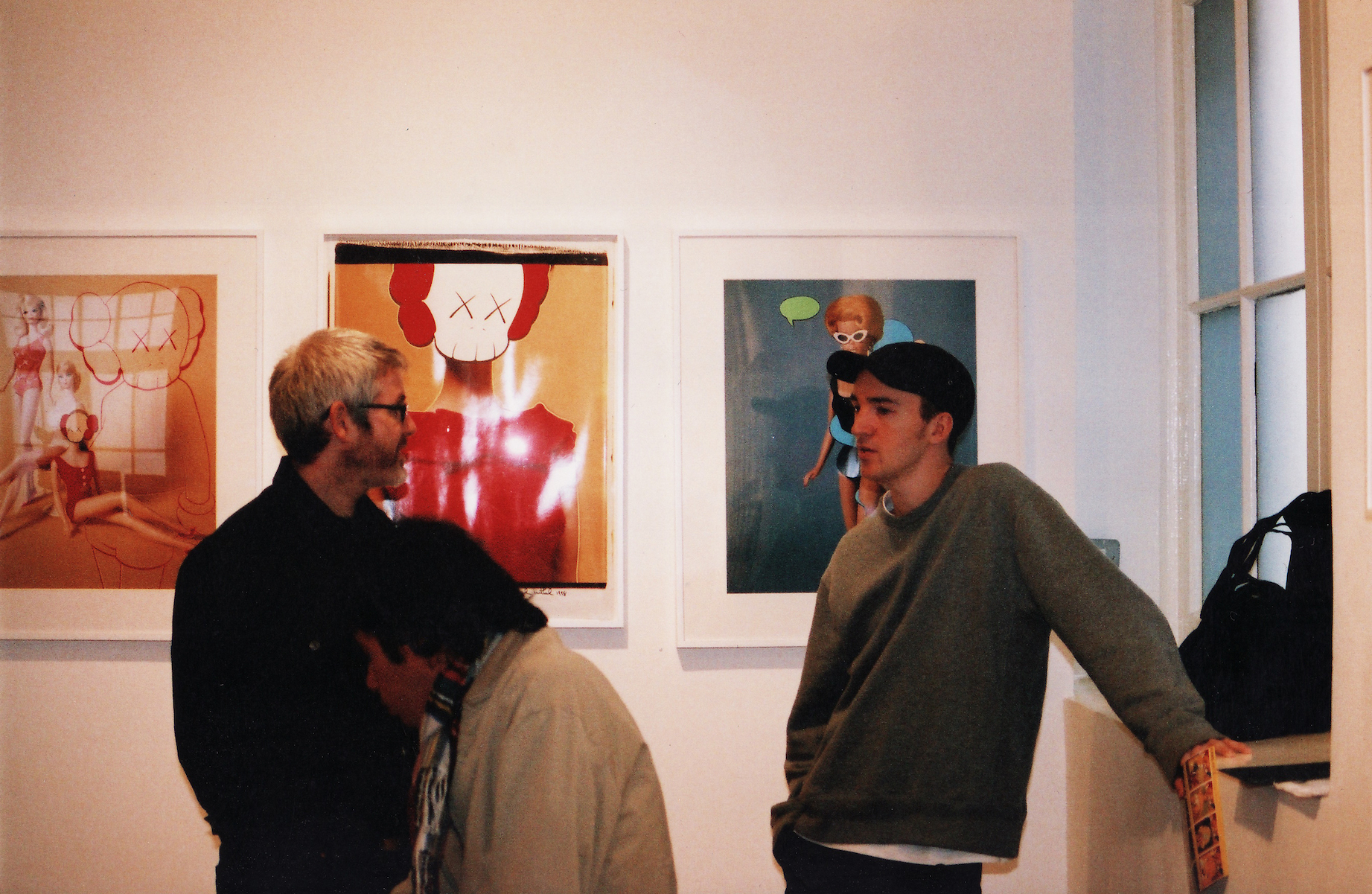 Fraser Cooke and KAWS at the exhibition