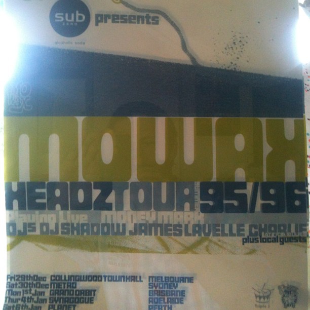 Poster for MoWax Headz 95/96 Tour