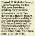 Listing for final Dusted 2 in Evening Standard - Friday, August 8, 1997 p50
