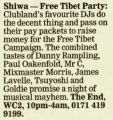 Listing in Evening Standard - Wednesday, May 14, 1997 p51